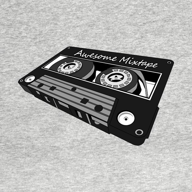 Awesome Mixtape Cassette by Killer Rabbit Designs